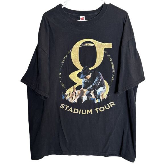 GARTH BROOKS Stadium Tour Tee Unisex Graphic Print Short Sleeve T-Shirt Size 2XL - Picture 1 of 7